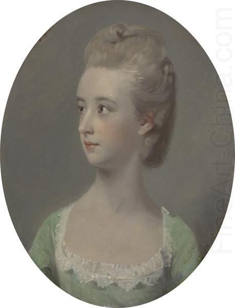 Henry Walton Portrait of a young woman, possibly Miss Nettlethorpe china oil painting image